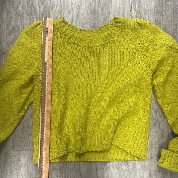 Maeve Crew Neck Puff Sleeve Sweater Size Medium - Picture 10 of 11